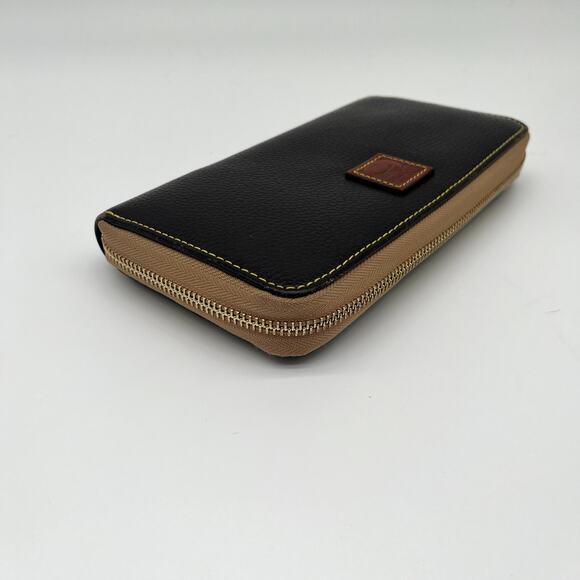 DOONEY & BOURKE Leather Long Zip-Around Wallet, Dark Brown - Picture 3 of 9